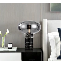 sarok modern bedside table lamp marble new luxury design led desk light home decorative for foyer living room study office