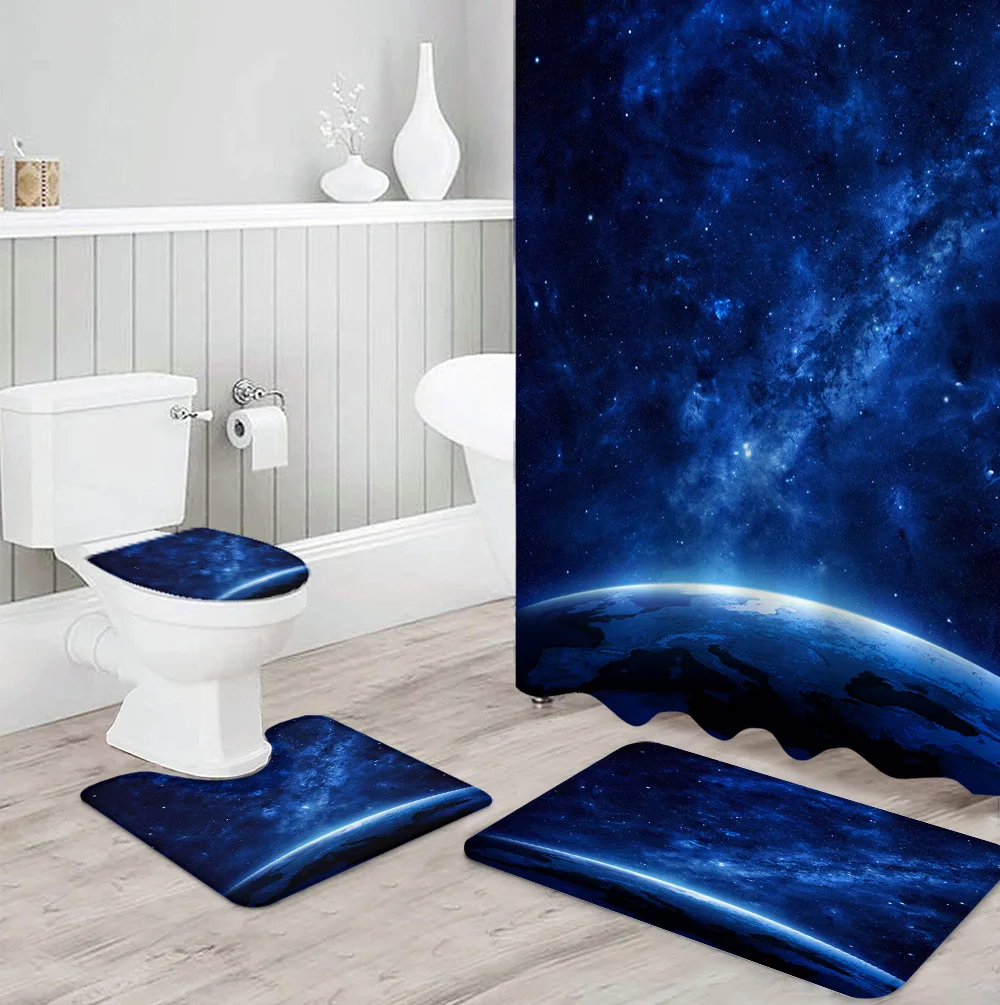 Набор нескользящих ковриков для ванной комнаты прочная водонепроницаемая