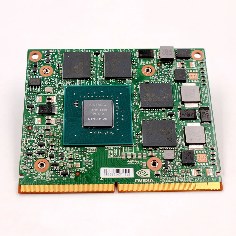 

N17P-Q1-A2 M1200M 4GB GDDR5 128Bit Graphic Card