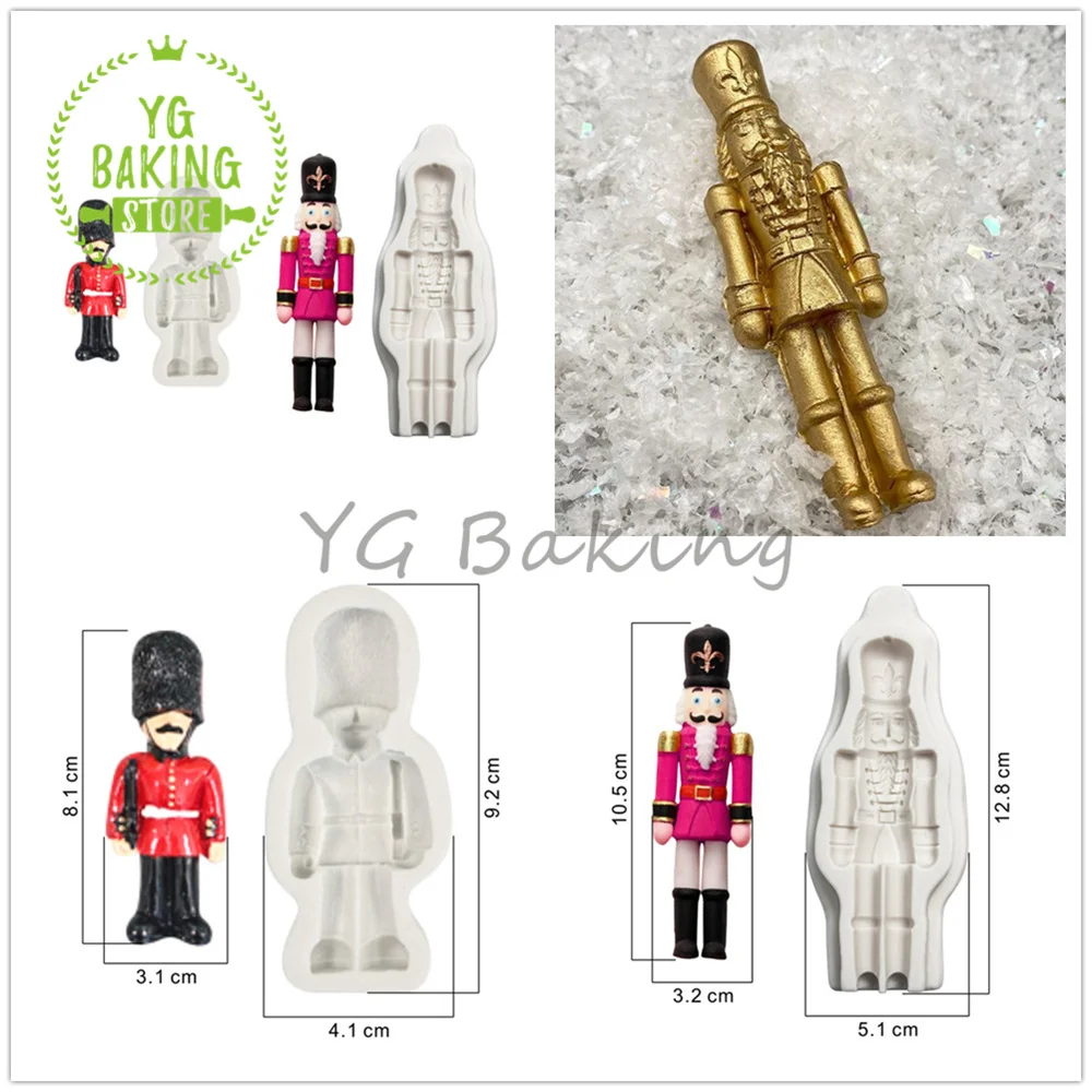 

Dorica 2 стиля, традиционный гайковёр, солдат, силиконовая форма ручной работы, Шоколадное Мыло, инструменты для выпечки тортов