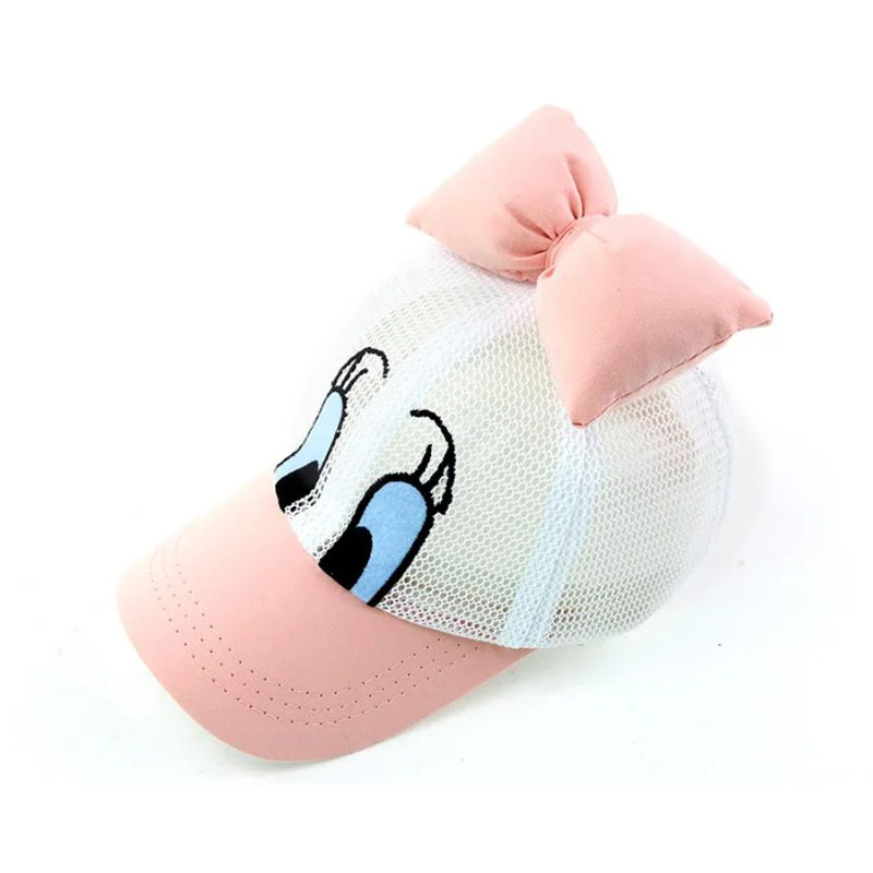 Doitbest 2020 сетчатая детская бейсболка с бантом Мультяшные летние дышащие детские