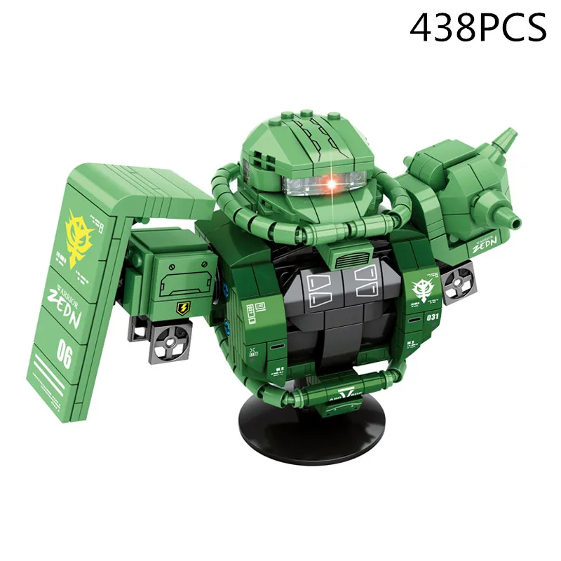 

438PCS IDEAS Zeon Zaku Robot Building Blocks Bust Bricks Set Gundam Model Toys for Children Kids Gifts