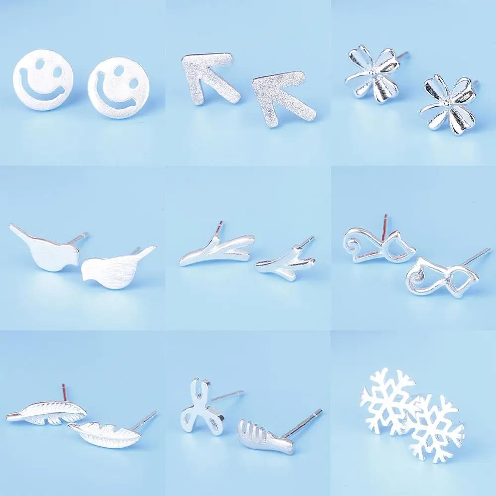 Мини-корона да-нет цветок шпильки для ушей не вызывает аллергию милый маленький