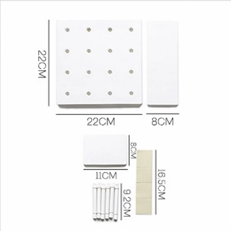 

Plastic Hole Wall Board Storage Holders Home Partition Wall Mount Shelf Organizer Rack Kitchen Bathroom Hole Board Wall Shelf