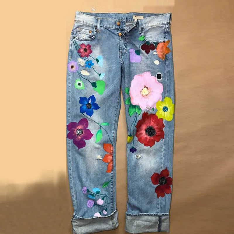 

PLUS SIZE BIG HUGE FAT GIRL PANTS BOTTOMS Printed Mid-Waist Trouser custom logo print on product and package from 1pc dropship