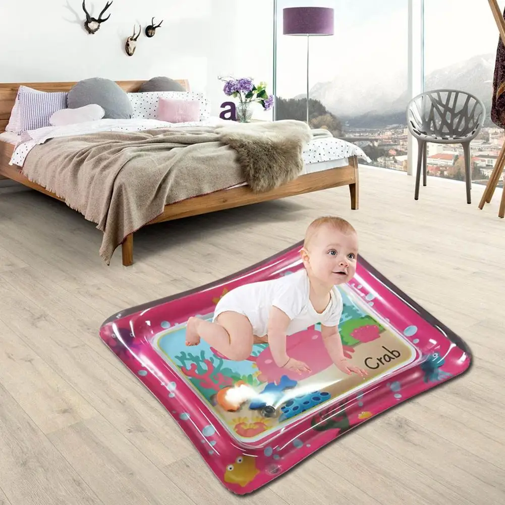 60x50 см мультфильм краб надувной детский игровой коврик для воды герметичный животик время коврик отличная сенсорная стимуляция когнитивные способности подарки