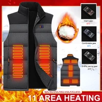 11 heated vest zones electric heated jackets men women sportswear heated coat graphene heat coat usb heating jacket for camping