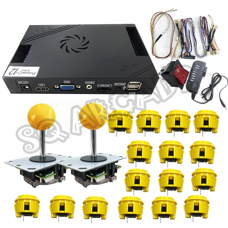 VGA HDMI выход pandora box 12 XII 3188 в 1 3D игры семейная версия diy аркадный джойстик набор