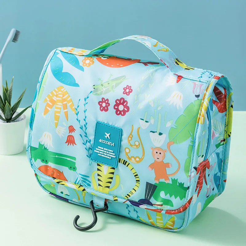 

Portable Makeup Pouch Cartoon Animals Print Cosmetic Bag Women Hand Makeup Bag Toiletry Bag Travel Make Up Bag Neceser Mujer