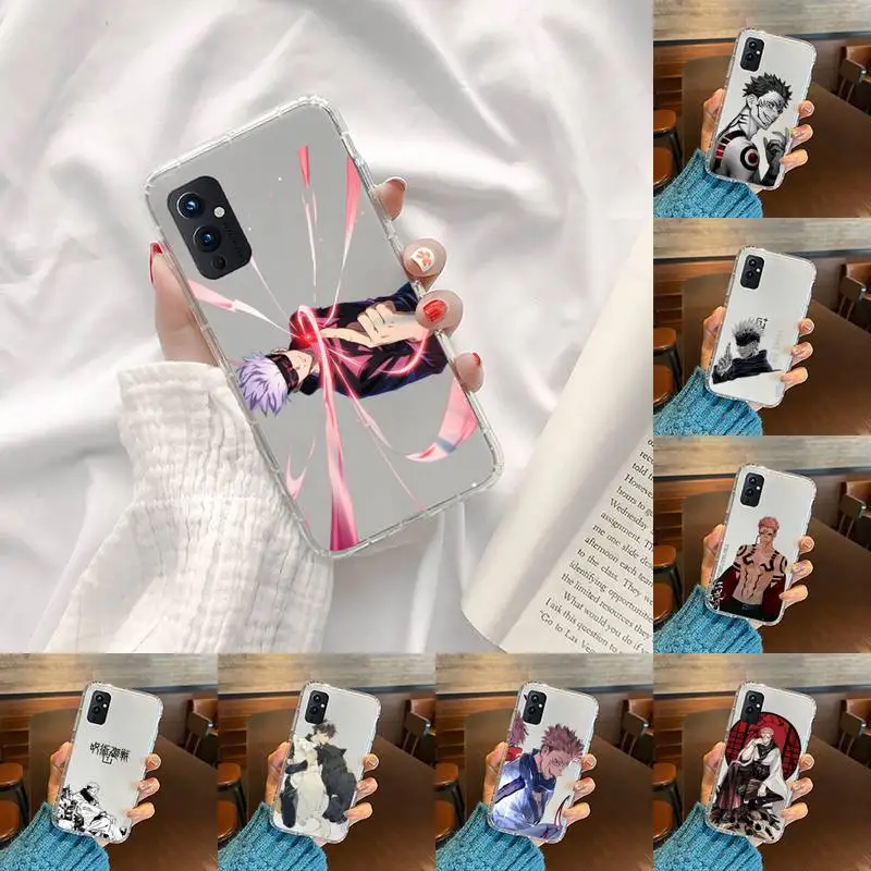 

jujutsu kaisen Phone Case Transparent For OnePlus 9 8 7 7t 8t Oppo find X3 X2 reno5 Vivo X60 X50 Pro MeiZu 17 16XS