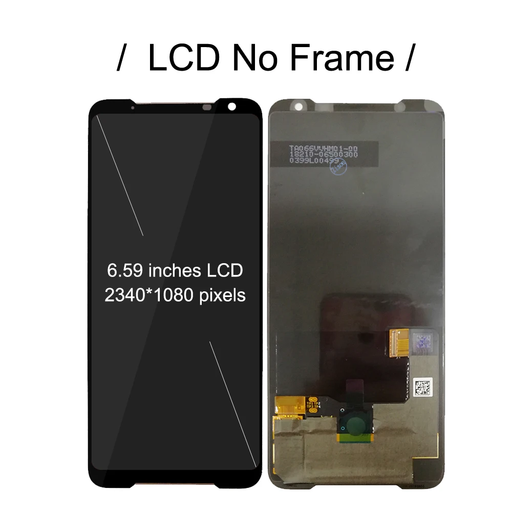 ЖК дисплей 6 59 дюйма с рамкой для Asus ROG Phone II 2 Phone2 ZS660KL I001DA сенсорным дигитайзером в