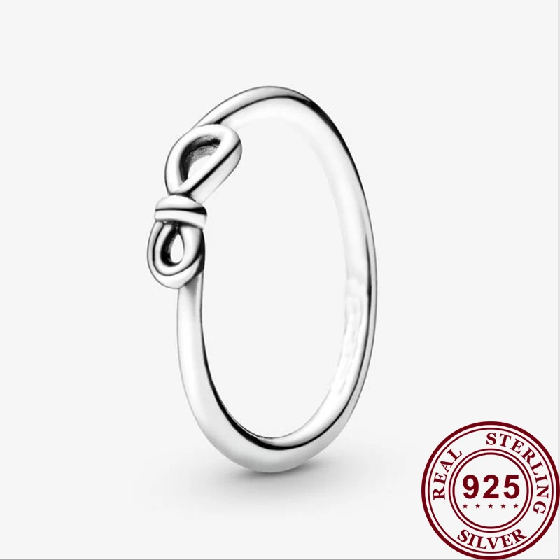 

2020 New 925 кольцо Silver Pan Ring Forever Symbol Rosette Pan Ring For Women Wedding Party Gift Fashion Jewelry