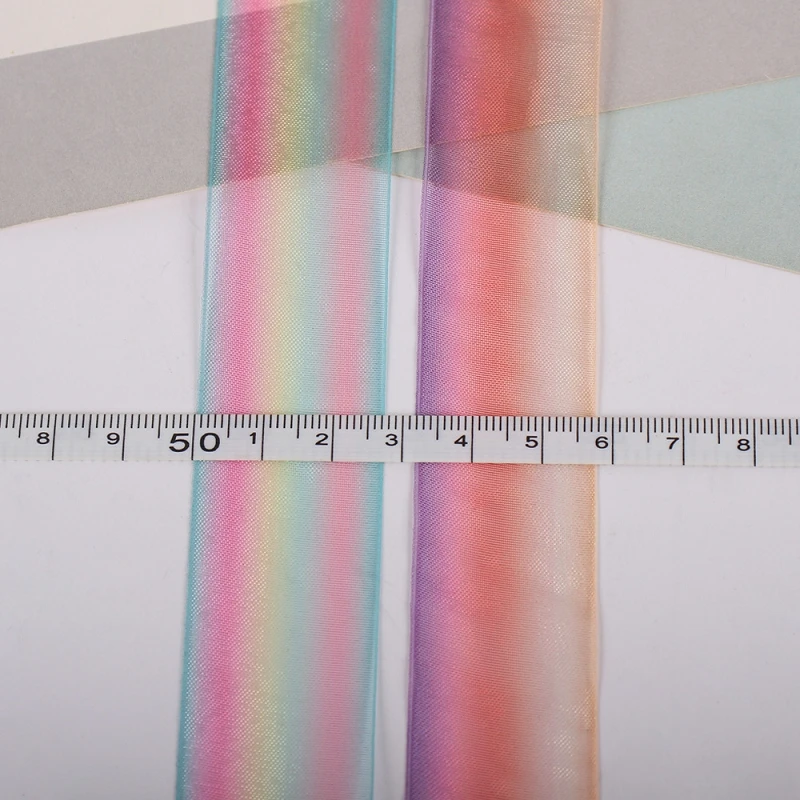 9 м/рулон с фокусным расстоянием 25 мм лента из органзы бант для волос свадьбы