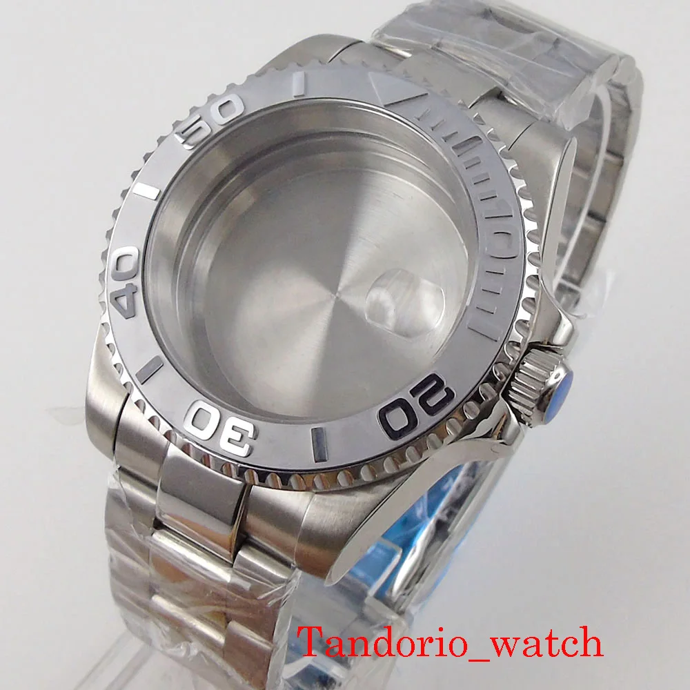 

40mm Watch Part Case Sapphire Glass Fit NH34 NH35 NH36 Miyota8215 ETA2836 2824 PT5000 DG2813 Movement 10ATM Diver Ceramic Bezel