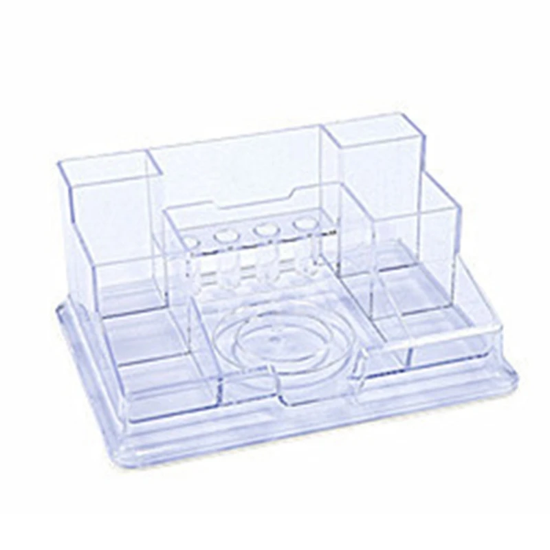 

Acrylic Clear Pen Holder Desk Organizer Multi-Functional Desktop Storage Office Organization for Desk