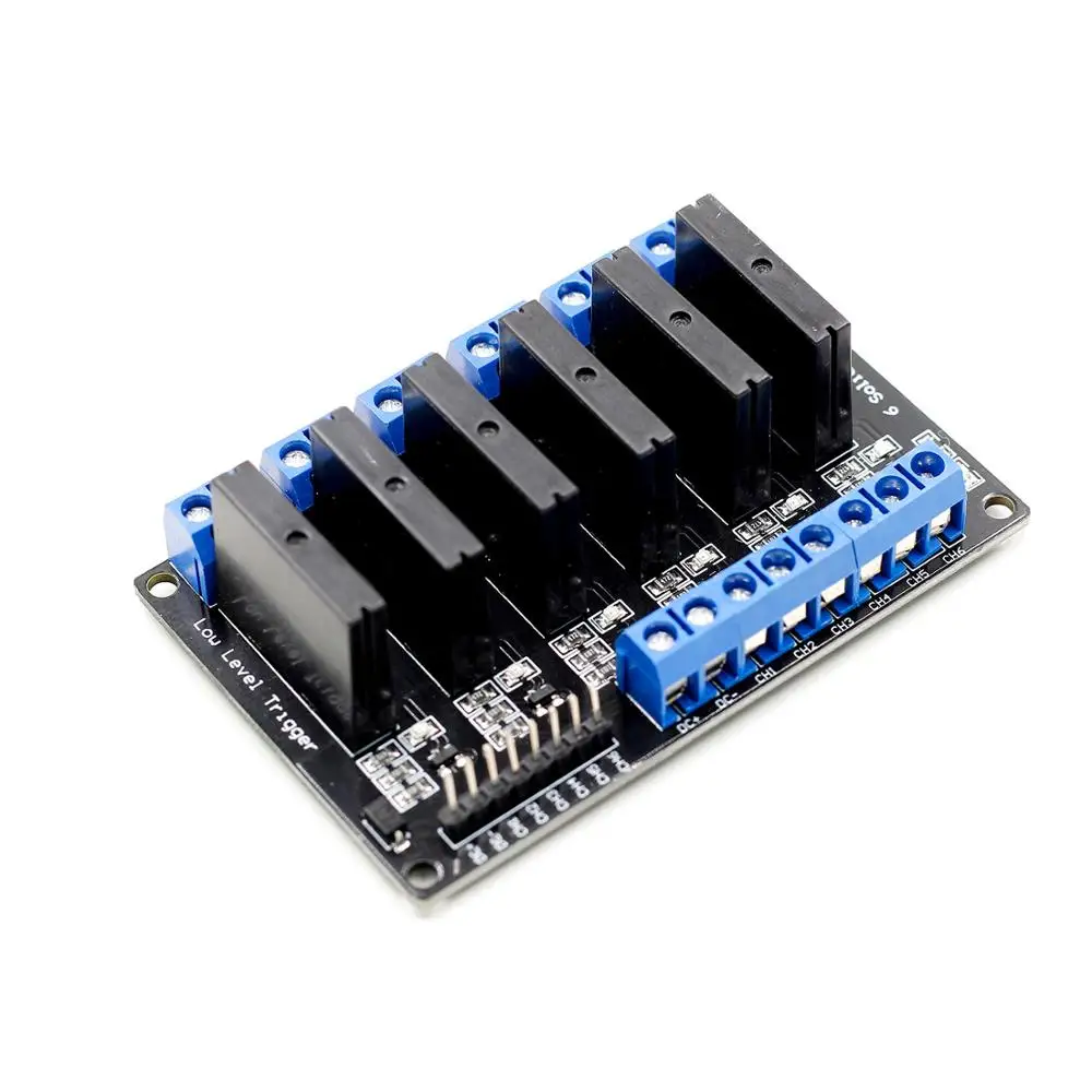 1 шт. 2 4 8 канальный 5 В DC релейный модуль твердотельный низкий уровень SSR AVR DSP G3MB-202P