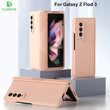 Hinge Coverage Protection Phone Case with Front Screen Protector for Samsung Galaxy Z Fold 3 5G Armor Protective Slim Cover