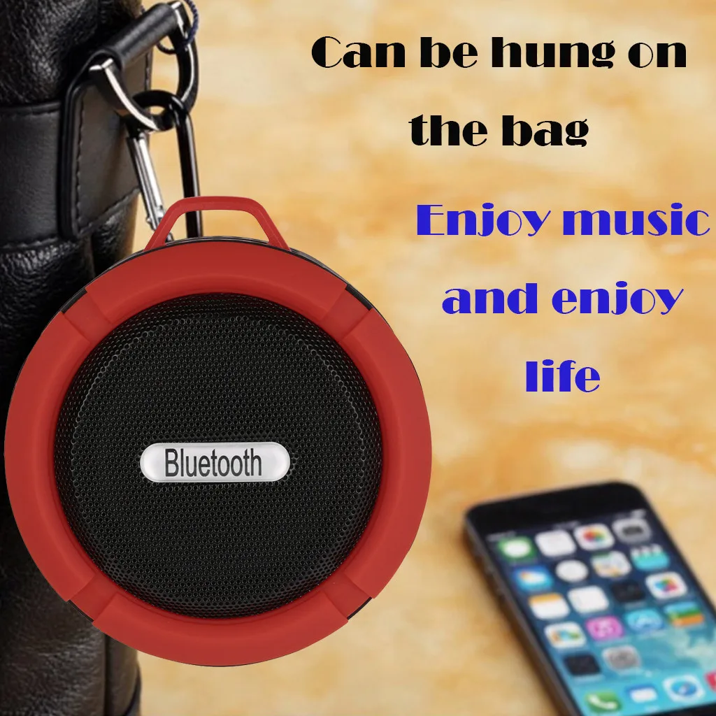 Миниатюрный Портативный беспроводной Bluetooth Динамик C6 водонепроницаемый стерео