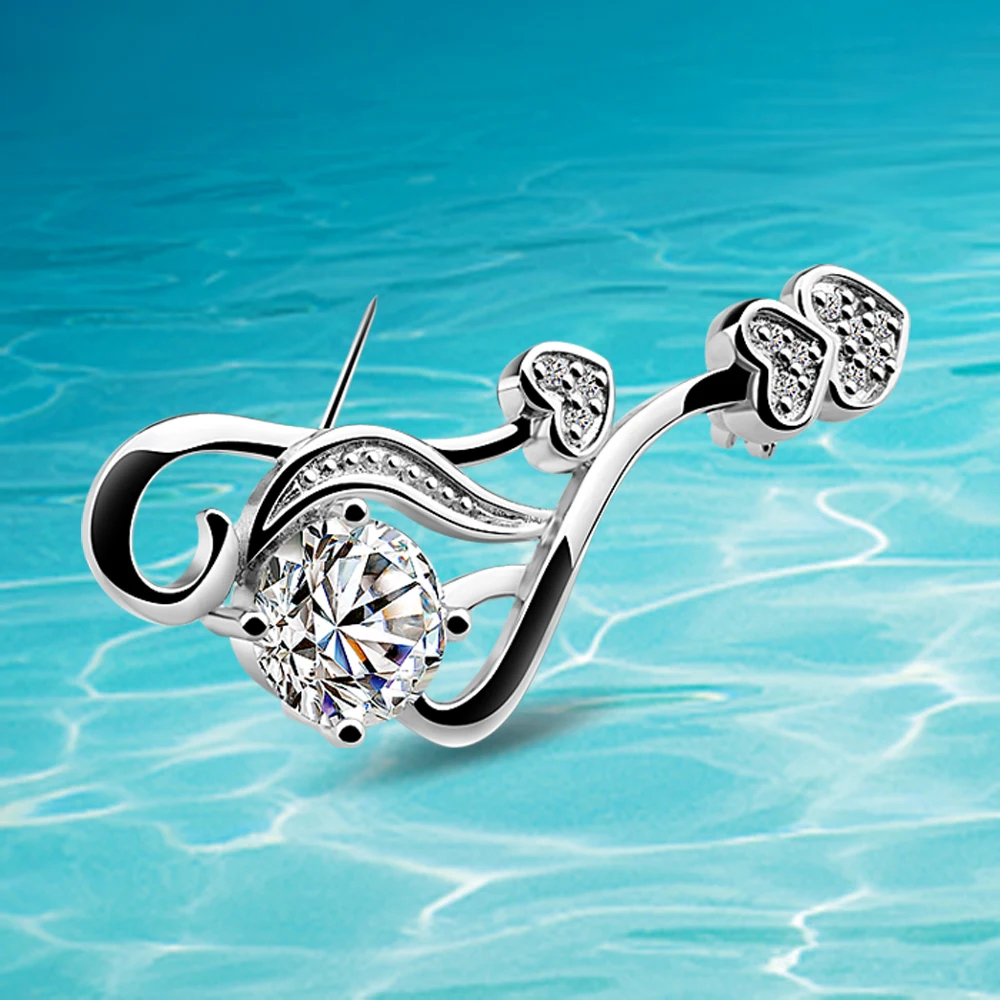 Красивая девушка стиль 925 стерлингового серебра Броши старинные украшения брошь