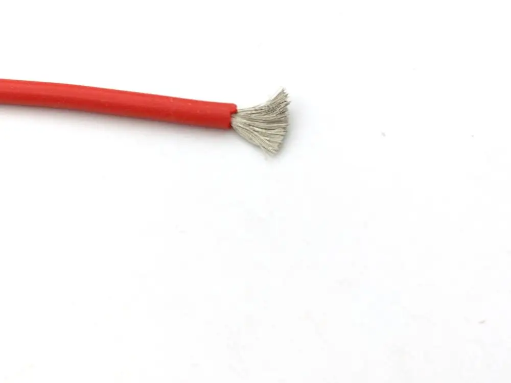 1 Катушка 3 м Черная/красная Высококачественная силиконовая проволока 16 AWG Гибкая