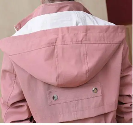 

2021 spring and autumn winter with New style fashion Long sleeve hooded Women's Windbreaker coat