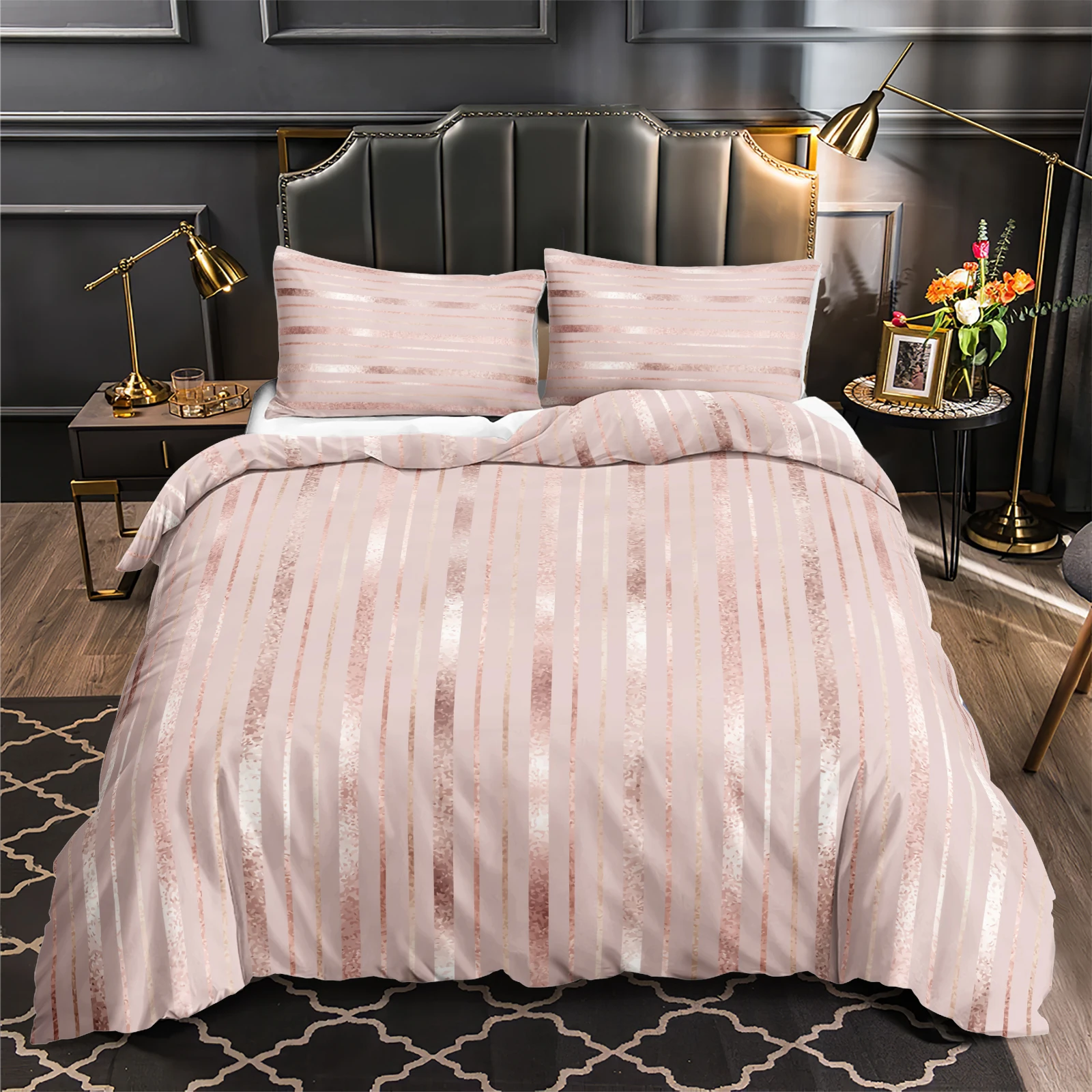 

Queen King Single Couples 3D Print Valentine's Day Beding Set Custom Romantic Pillowcase Duvet Cover Home Bedroom Decor Adult