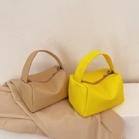 fashion women pu leather crossbody shoulder bags pure color lychee pattern messenger bag ladies vintage top handle small handbag