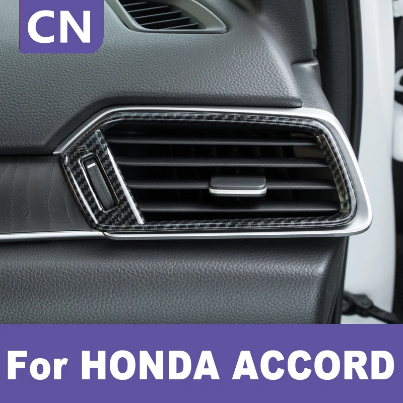 

Center Console Air Conditioning Air Outlet Decorative Frame Stickers Car-styling Trim For Honda Accord 2018 2019 2020 Accessory
