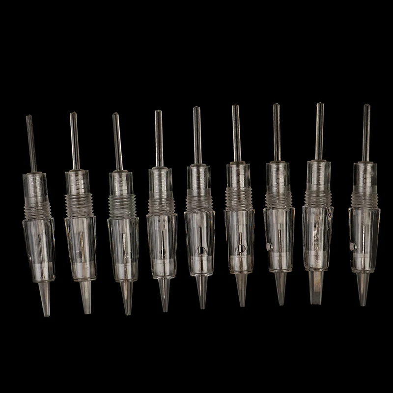 

10Pcs/Set D1,P1,P2,P3,P5,P7,FP3,FP5,FP7 Disposable Screw Tattoo Needles Cartridge Permanent Makeup Machine Accessories