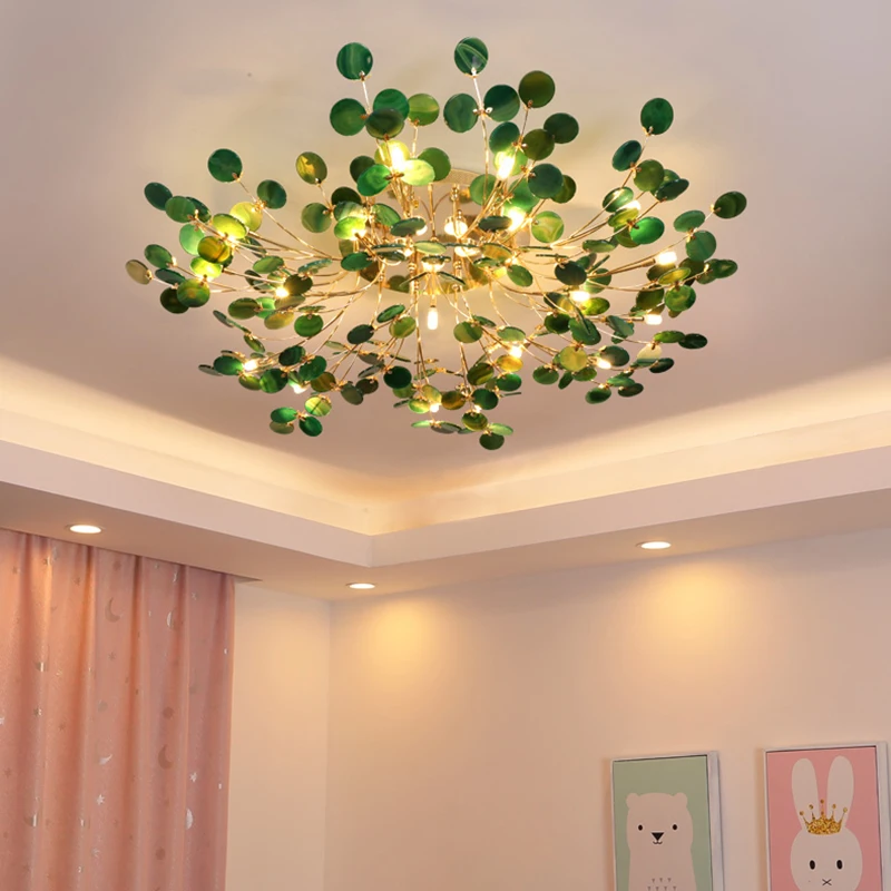 

Nordic Agate Firefly Led Ceiling Lamp Fashion Living Room Decor Ceiling Lamp Romantic Bedroom Wedding Room Interior Decor Light