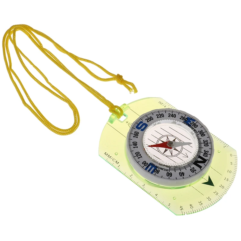 

1 Piece Outdoor Camping Directional Cross-country Race Hiking Special Compass Baseplate Ruler Map Scale Compass Night Bussola
