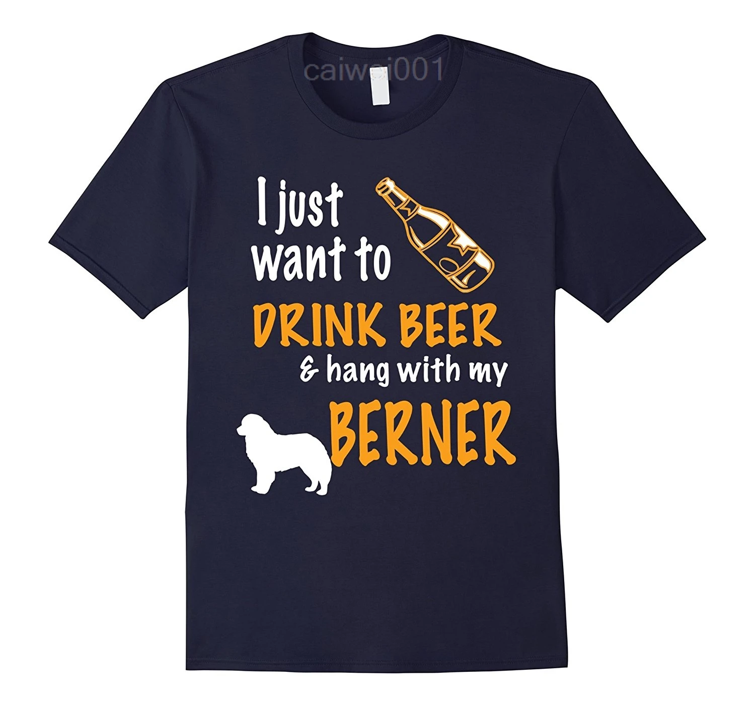 

fashion T shirt men Beer and Hang With Bernese Mountain Dog 2020 latest popular men's quality fashion short sleeve men t shirt