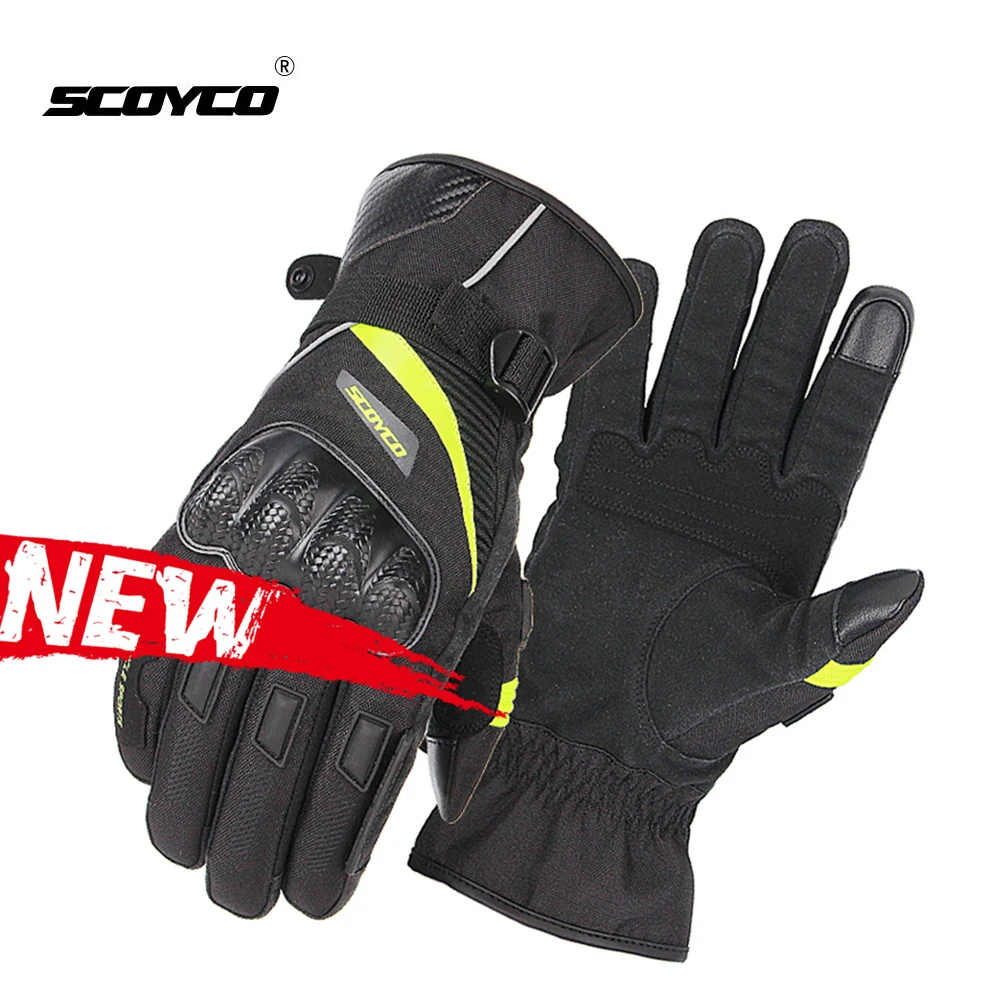 

SCOYCO Motorcycle Gloves Winter Waterproof Motorbike Gloves Guantes Moto Touch Screen Riding Racing Windproof Motocross Gloves