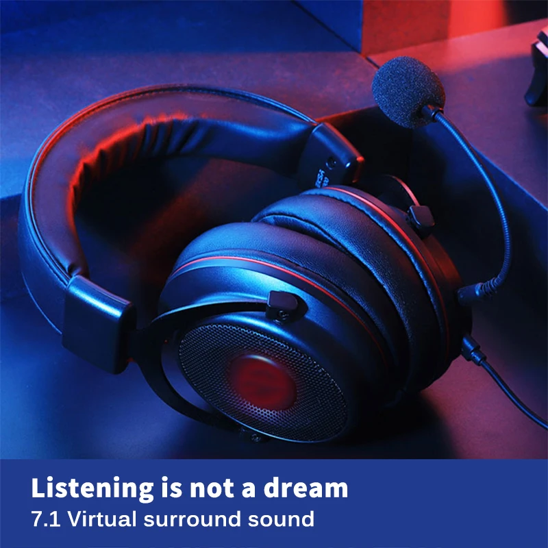 

Wired Gaming Headset Headphones Stereo Earphones With Noise Reduction Microphone For Game XBox PS4 PC Laptop