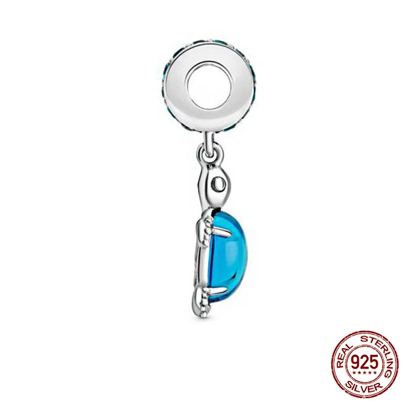 

Hot Sale 100% Real 925 Sterling Silver Turtle Charm Fit Original 3mm Bracelet&Bangle Making Fashion DIY Jewelry For Women