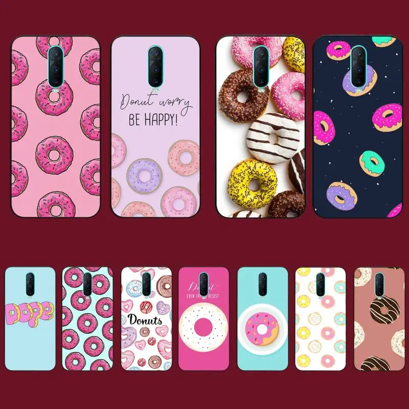 

TOPLBPCS Food Donut Phone Case for Vivo Y91C Y11 17 19 53 81 31 91 55 V17 11i 9 fot oppo