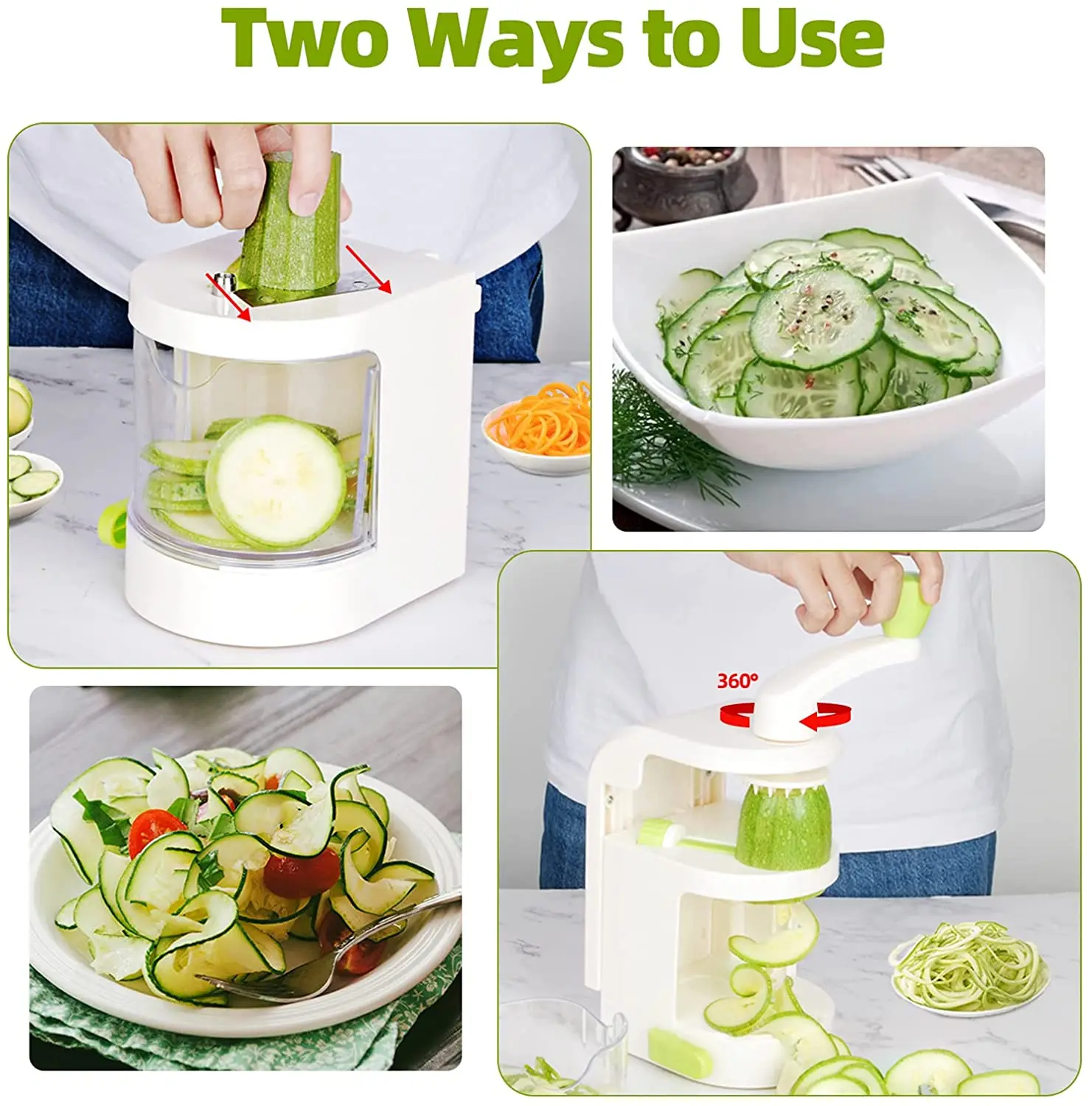 1pc blades vegetable spiralizer slicer twister handheld spiral cutter fruit grater cooking tools spaghetti pasta kitchen gadget free global shipping