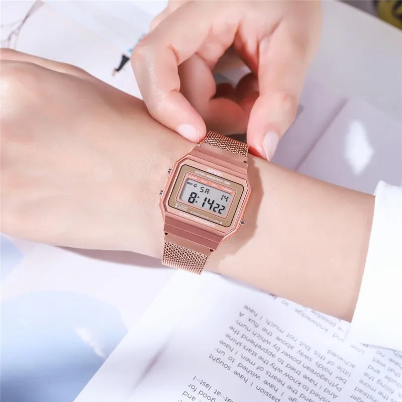 Часы наручные SKMEI унисекс с хронографом классические светильник ные из