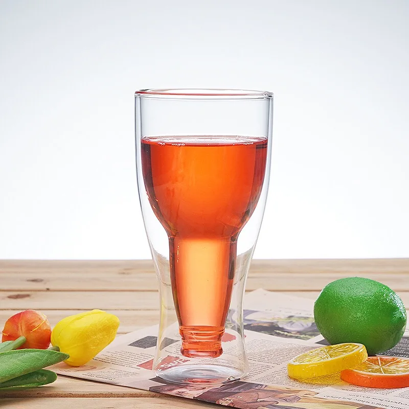 Высококачественное боросиликатное креативное стекло для пива двойная чашка