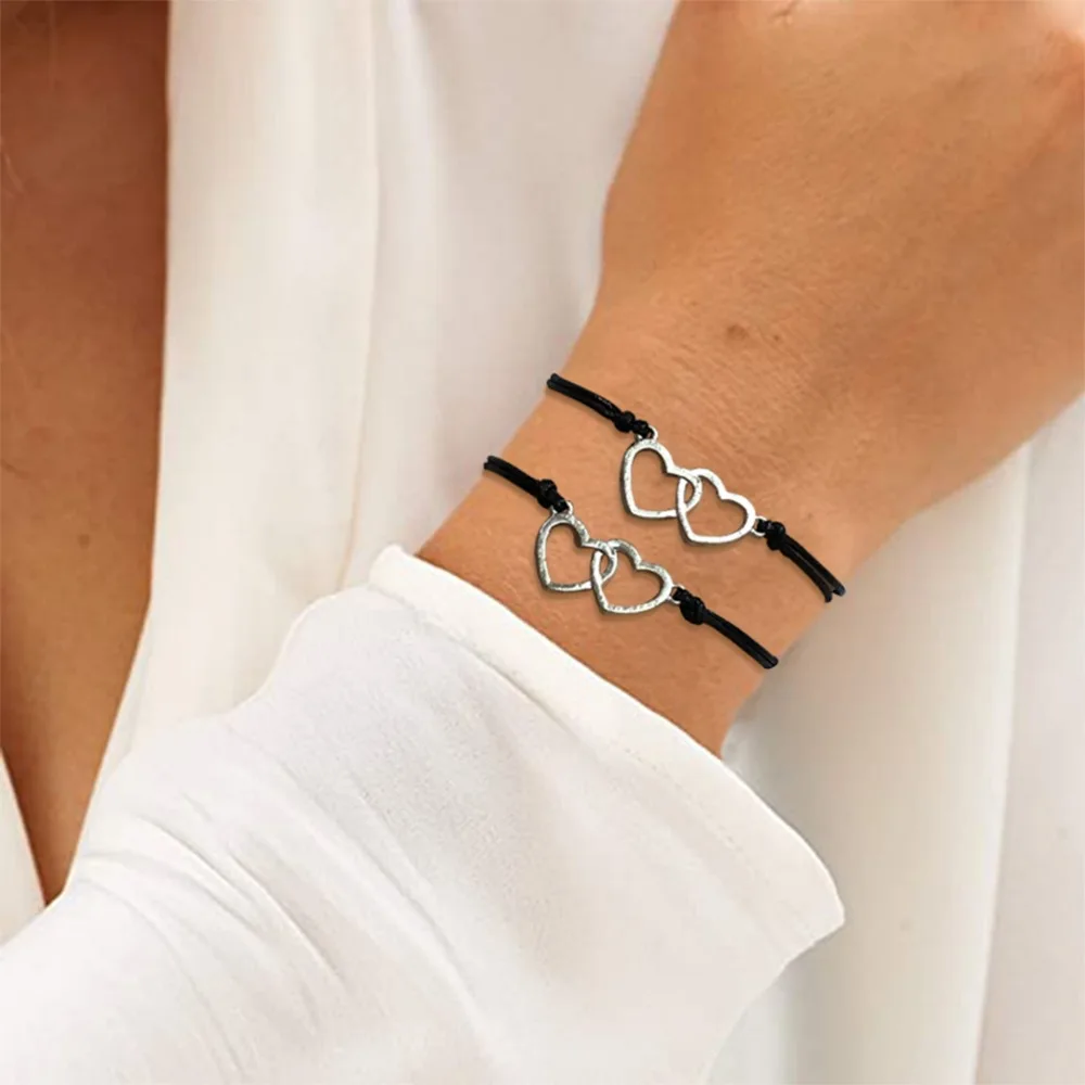 

B1207 cross border simple jewelry handmade geometric creative Bracelet Adjustable lovers friend single layer hand jewelry