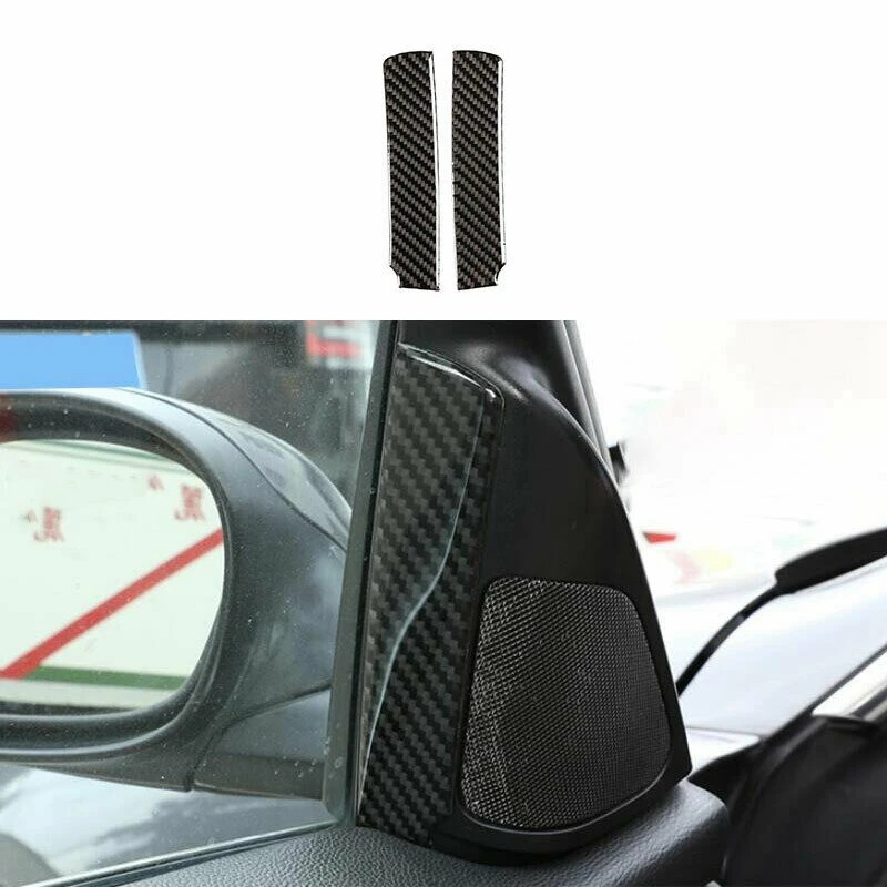 

for -BMW 3-Series E90 2005-2012 Real Carbon Fiber A-Pillar Front Cover Trim