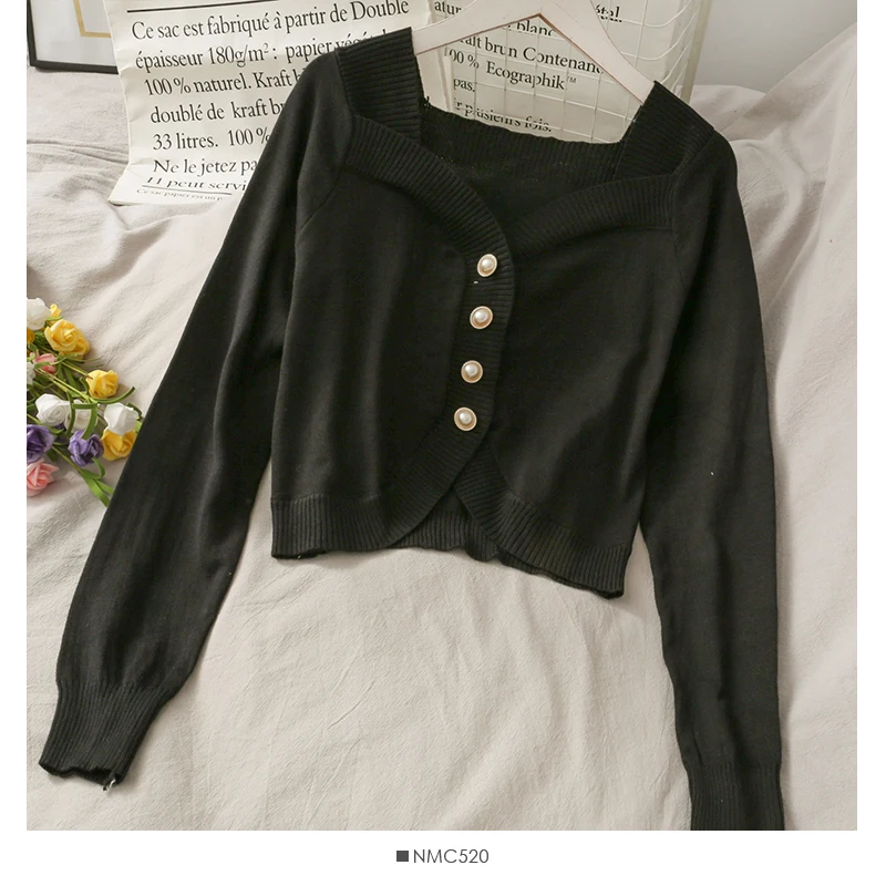 

Women Fashion Slim Bodycon Knitted Irregular Collar Beads Blouse Lady Sweet Casual Outdoor Top Girls Elegant Daily Basic Shirt