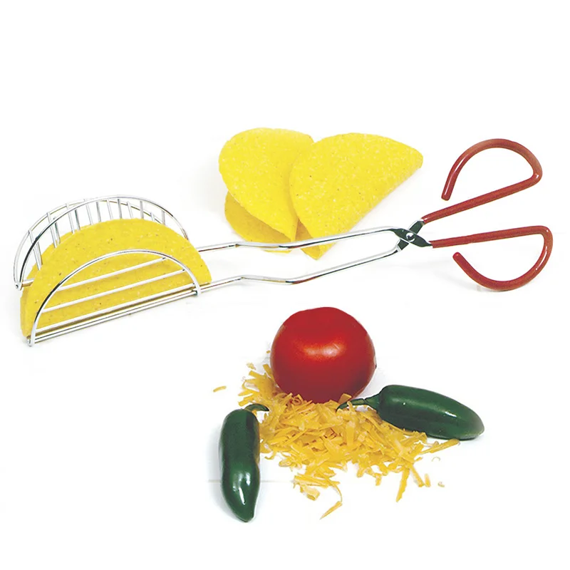 New Taco Shell Maker Press Tortilla Fryer Tongs Plated Steel Kitchen Aidgrainder Tools | Дом и сад