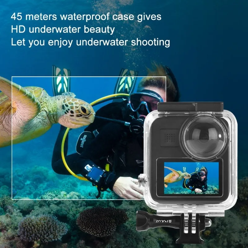 Цена 45 м чехол для дайвинга для GoPro Max удобный для установки всего тела подводный водонепроницаемый дизайн для экшн-камеры GoPro Max