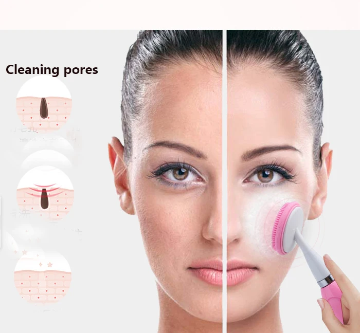 Электрическая зубная щетка 2 в 1 с зарядкой от USB звуковой волной для отбеливания