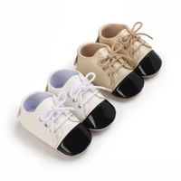 new fashion leather boy and girl shoes color matching children rubber sole anti slip first generation walker baby newborn 0 18m