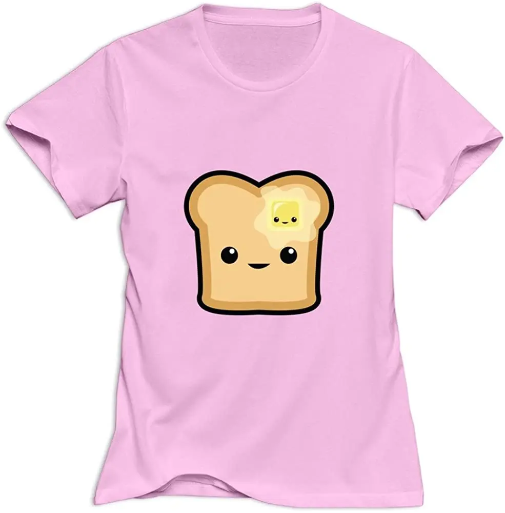 

Women's Cute Toast T-Shirt New Arrivals Summer Cool Funny T Shirt 2020 Breathable Pure Cotton Fashion Tshirt