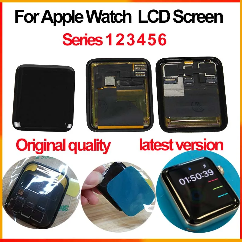 

LCD Display For iWatch Series 1 2 3 4 5 6 Replacement 3D Touch Screen Digitizer Assembly For Apple Watch S1 S2 S3 S4 S5 S6