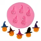 Силиконовая форма для украшения торта в виде тыквы на Хэллоуин