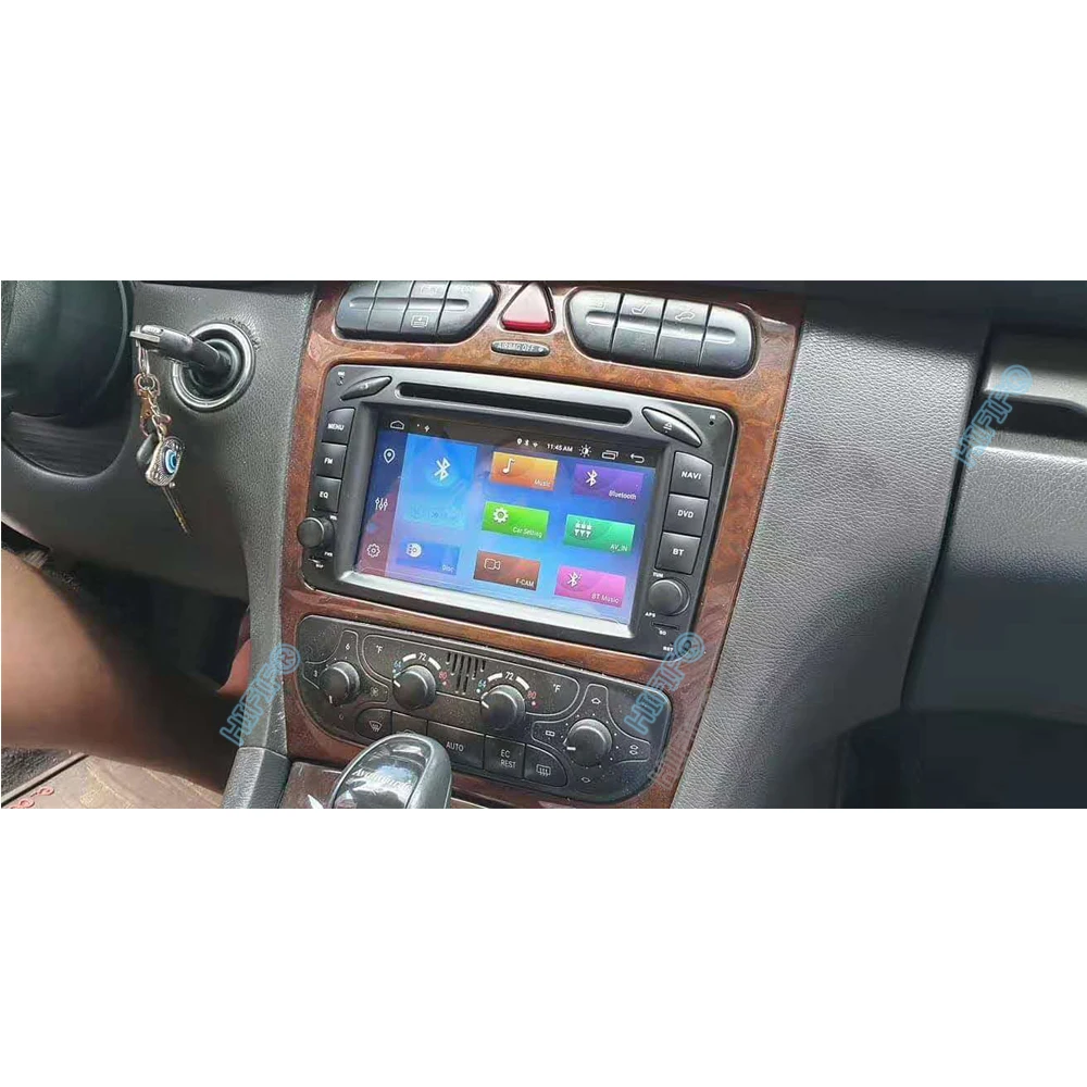 DSP IPS 4G Android 10 Carplay Автомобильный GPS для Mercedes Benz W209 W203 M ML W163 Viano W639 Vito Vaneo DVD плеер